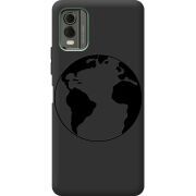 Черный чехол BoxFace Nokia C32 Earth