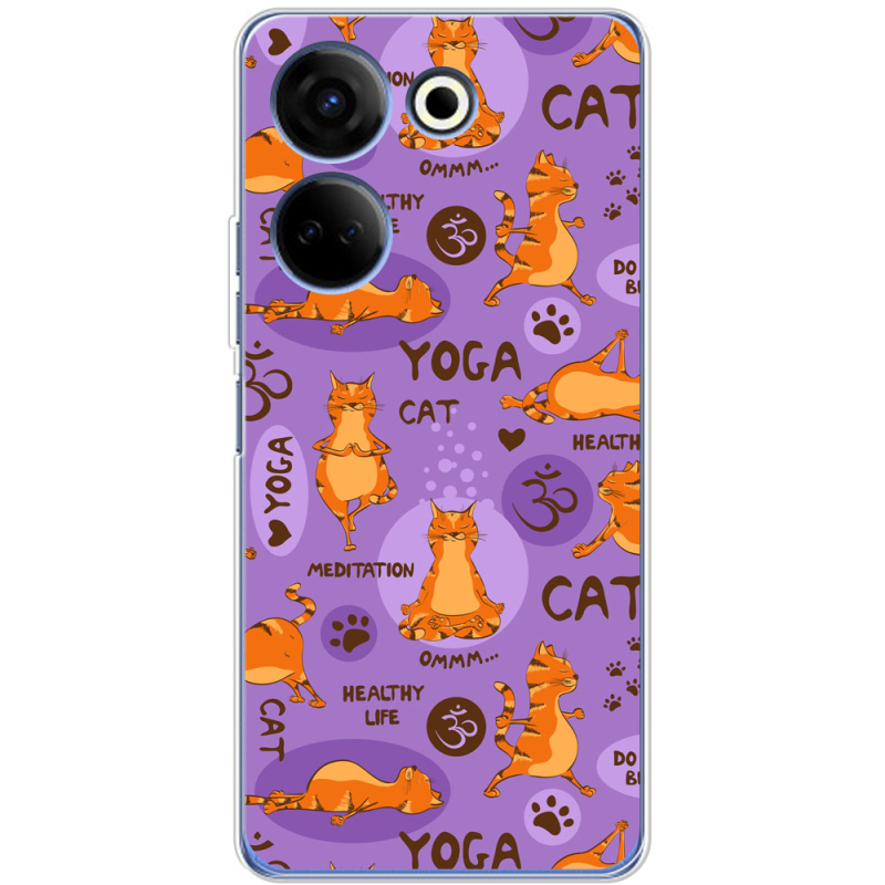 Чехол BoxFace Tecno Camon 20 Pro 4G Yoga Cat