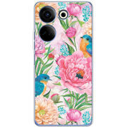 Чехол BoxFace Tecno Camon 20 Pro 4G Birds in Flowers