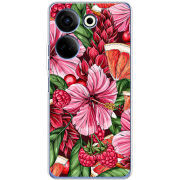 Чехол BoxFace Tecno Camon 20 Pro 4G Tropical Flowers