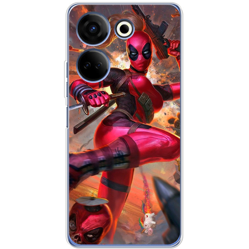 Чехол BoxFace Tecno Camon 20 Pro 4G Woman Deadpool