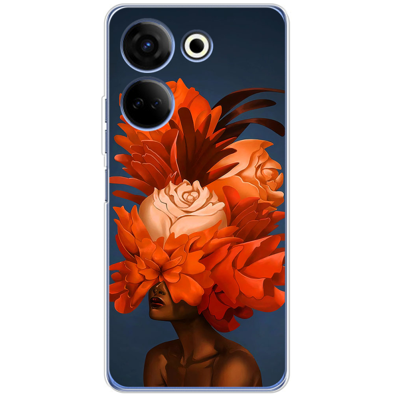 Чехол BoxFace Tecno Camon 20 Pro 4G Exquisite Orange Flowers