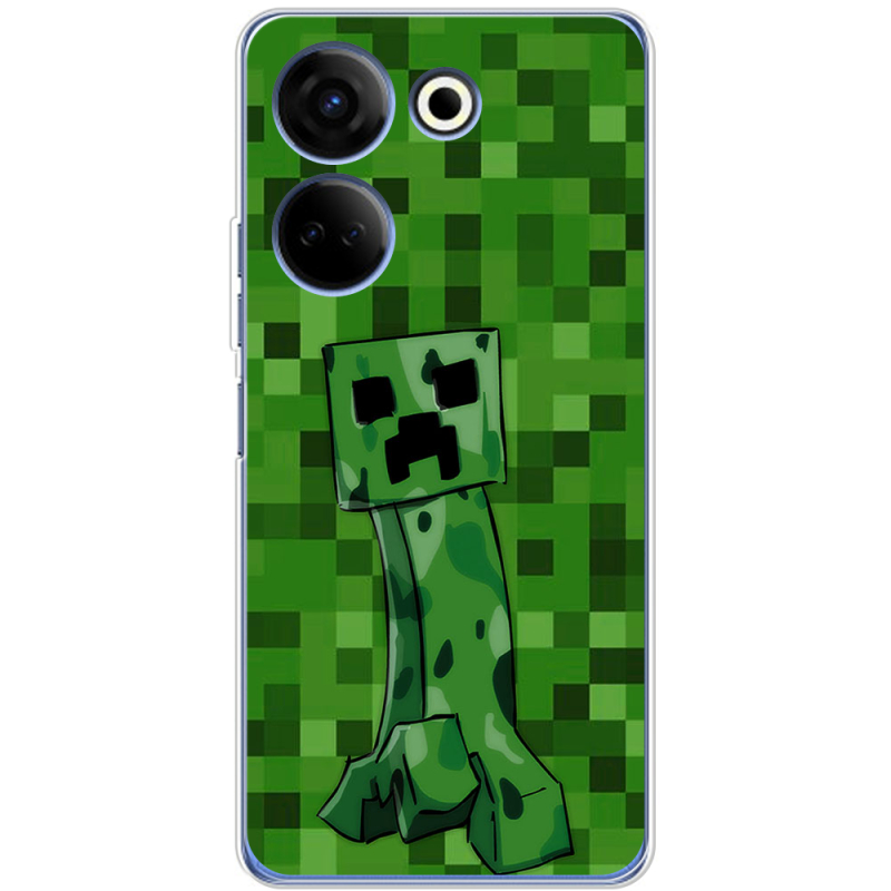 Чехол BoxFace Tecno Camon 20 Pro 4G Minecraft Creeper