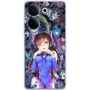 Чехол BoxFace Tecno Camon 20 Pro 4G Overwatch D.VA