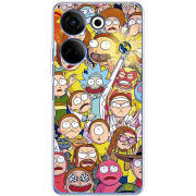 Чехол BoxFace Tecno Camon 20 Pro 4G Rick and Morty