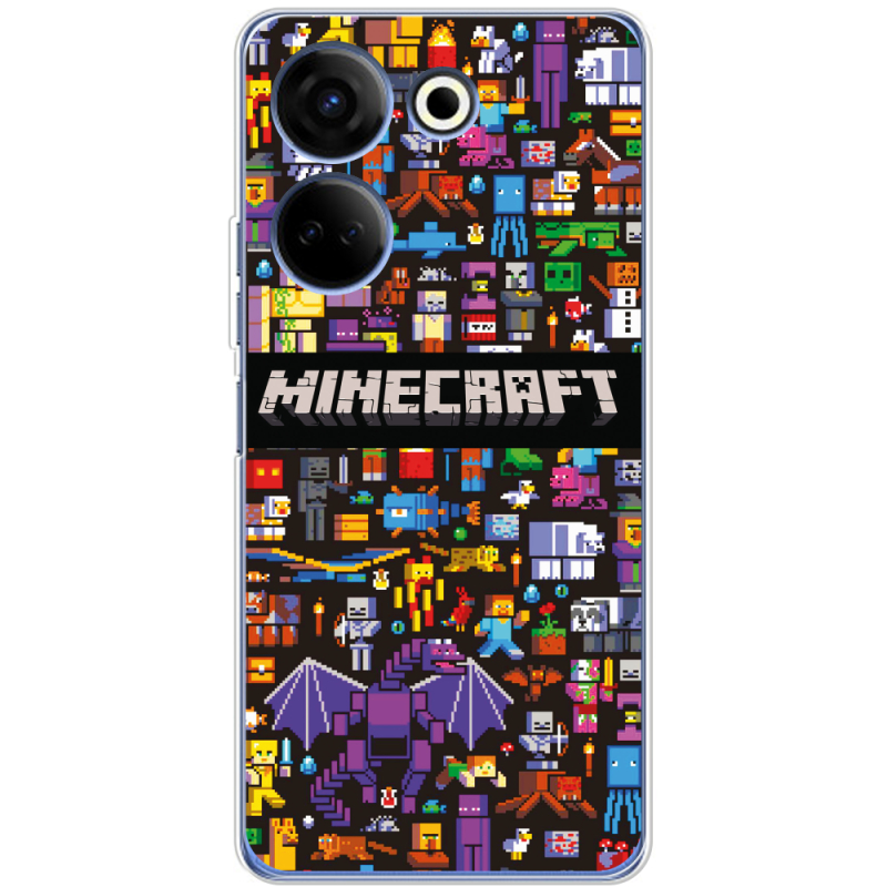 Чехол BoxFace Tecno Camon 20 Pro 4G Minecraft Mobbery