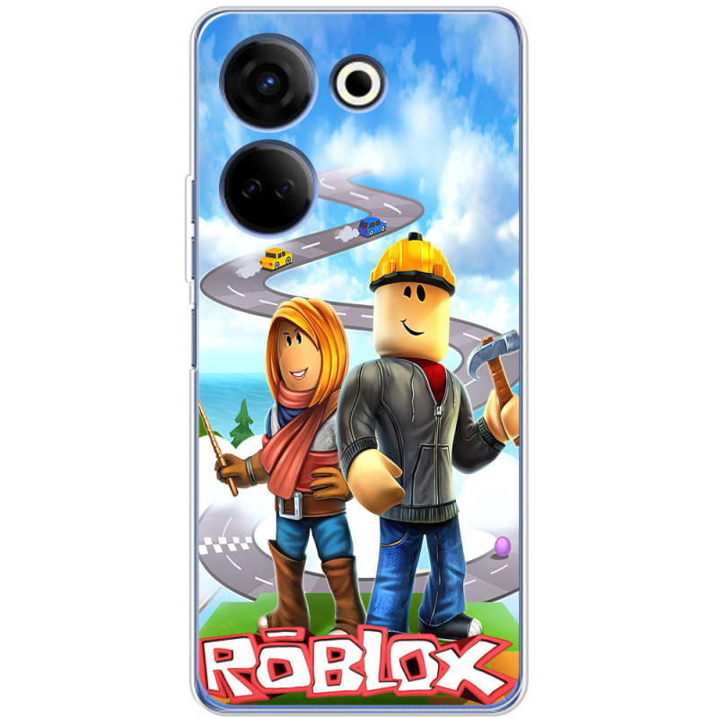 Чехол BoxFace Tecno Camon 20 Pro 4G Roblox Білдерман