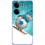 Чехол BoxFace Tecno Camon 20 Pro 4G Skier Snowman