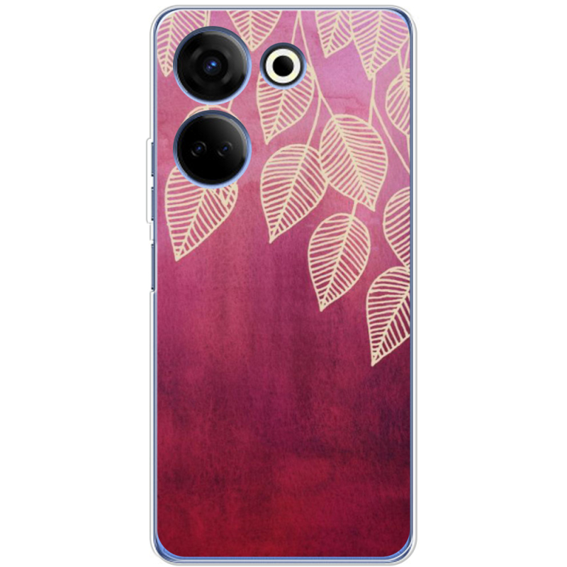 Чехол BoxFace Tecno Camon 20 Pro 4G Gold Leaves