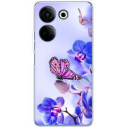 Чехол BoxFace Tecno Camon 20 Pro 4G Orchids and Butterflies