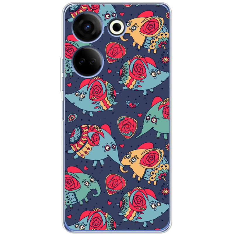 Чехол BoxFace Tecno Camon 20 Pro 4G Flying Elephants