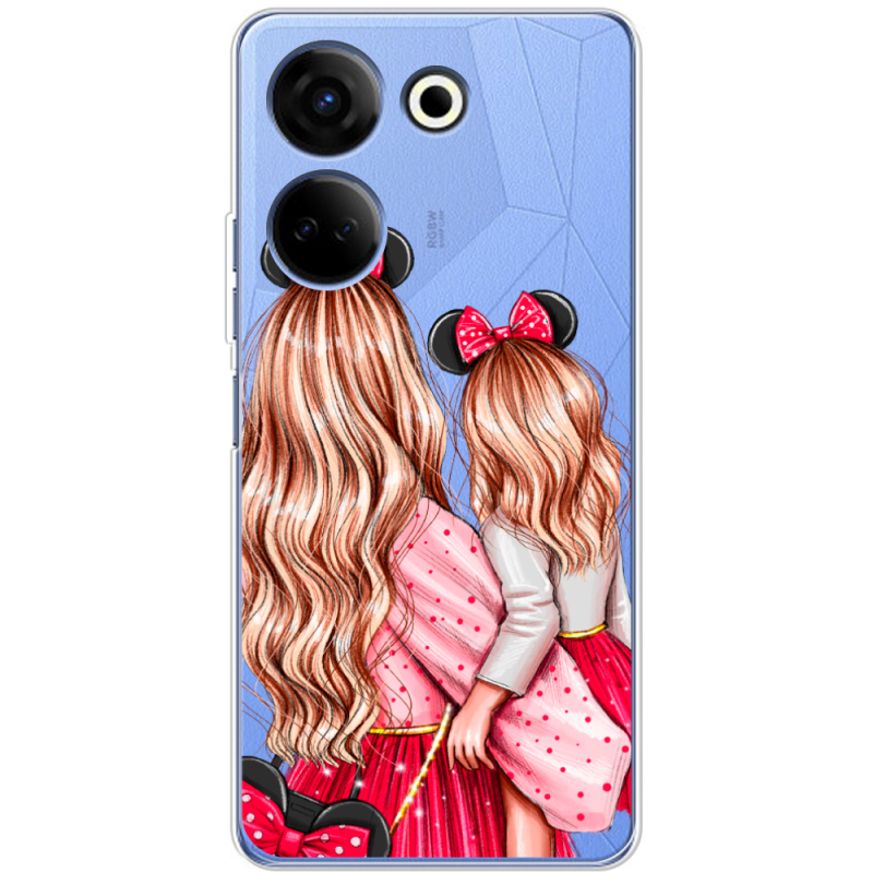 Прозрачный чехол BoxFace Tecno Camon 20 Pro 4G Mouse Girls