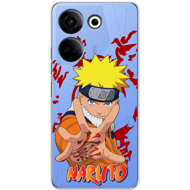 Прозрачный чехол BoxFace Tecno Camon 20 Pro 4G Naruto