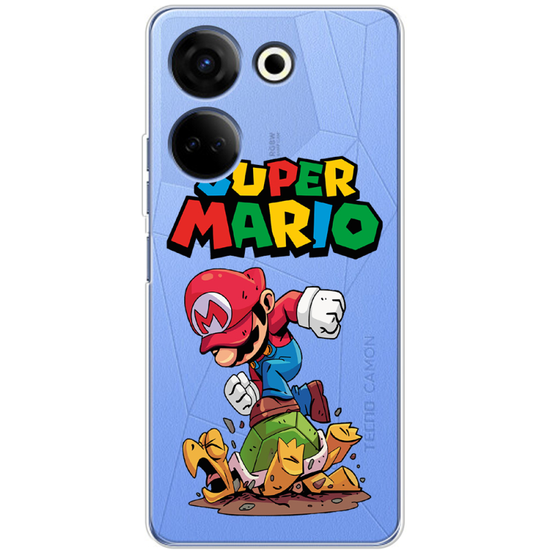 Прозрачный чехол BoxFace Tecno Camon 20 Pro 4G Super Mario