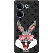 Черный чехол BoxFace Tecno Camon 20 Pro 4G looney bunny