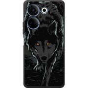 Черный чехол BoxFace Tecno Camon 20 Pro 4G Wolf