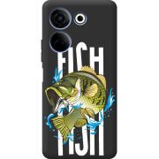 Черный чехол BoxFace Tecno Camon 20 Pro 4G Fish