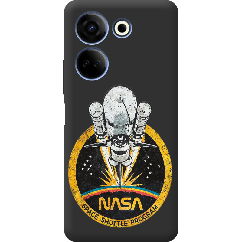 Черный чехол BoxFace Tecno Camon 20 Pro 4G NASA Spaceship