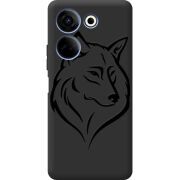 Черный чехол BoxFace Tecno Camon 20 Pro 4G Wolf