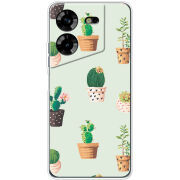 Чехол BoxFace Tecno POVA 5 L-green Cacti