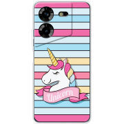 Чехол BoxFace Tecno POVA 5 Unicorn