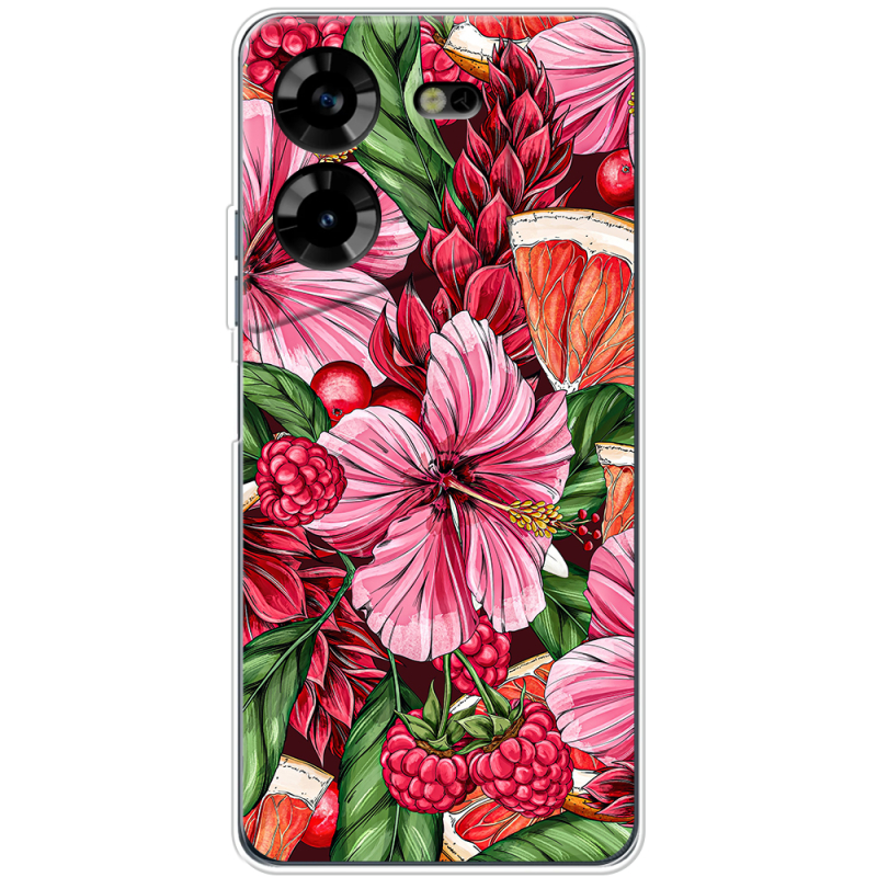 Чехол BoxFace Tecno POVA 5 Tropical Flowers