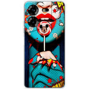 Чехол BoxFace Tecno POVA 5 Girl Pop Art