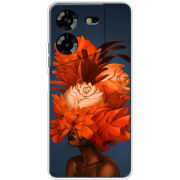 Чехол BoxFace Tecno POVA 5 Exquisite Orange Flowers