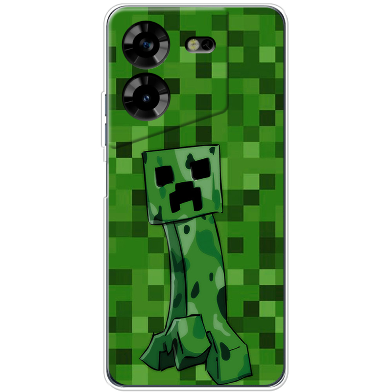 Чехол BoxFace Tecno POVA 5 Minecraft Creeper