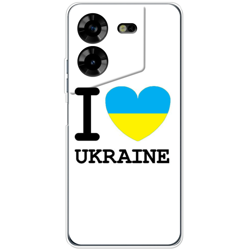 Чехол BoxFace Tecno POVA 5 I love Ukraine