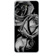 Чехол BoxFace Tecno POVA 5 Black and White Roses