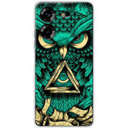 Чехол BoxFace Tecno POVA 5 Masonic Owl