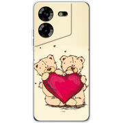 Чехол BoxFace Tecno POVA 5 Teddy Bear Love