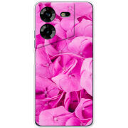 Чехол BoxFace Tecno POVA 5 Pink Flowers