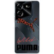 Прозрачный чехол BoxFace Tecno POVA 5 Wild Cat