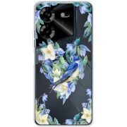 Прозрачный чехол BoxFace Tecno POVA 5 Spring Bird