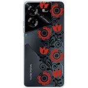 Прозрачный чехол BoxFace Tecno POVA 5 Ethno Ornament