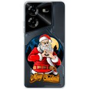 Прозрачный чехол BoxFace Tecno POVA 5 Cool Santa