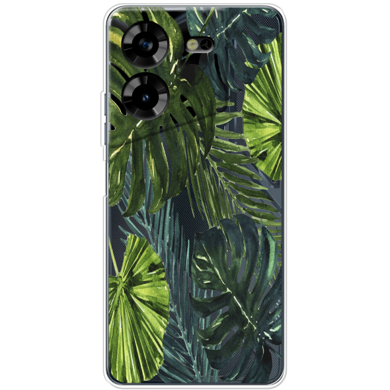 Прозрачный чехол BoxFace Tecno POVA 5 Palm Tree