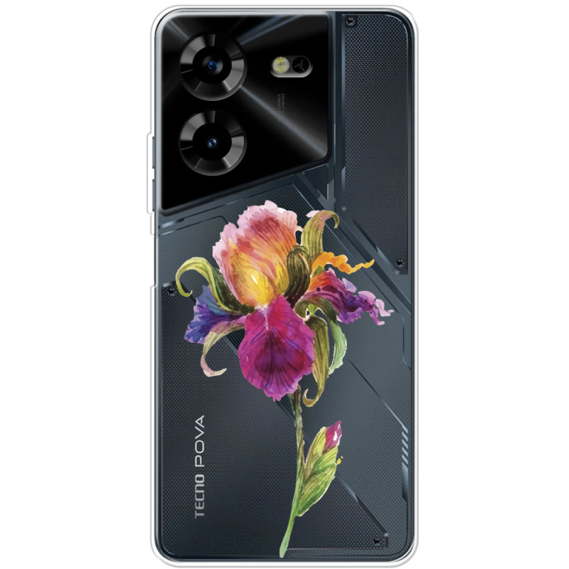 Прозрачный чехол BoxFace Tecno POVA 5 Iris