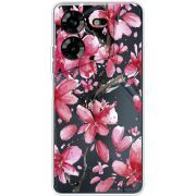 Прозрачный чехол BoxFace Tecno POVA 5 Pink Magnolia