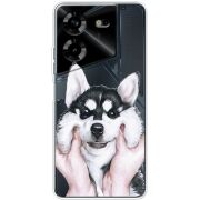 Прозрачный чехол BoxFace Tecno POVA 5 Husky