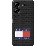 Черный чехол BoxFace Tecno POVA 5 Tommy Print