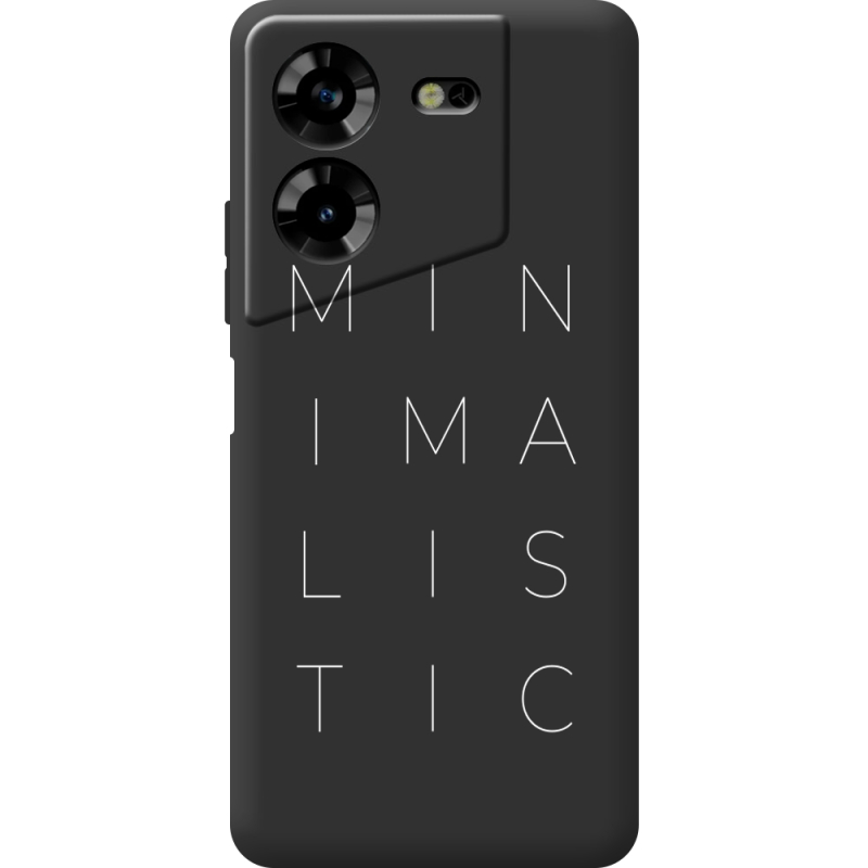 Черный чехол BoxFace Tecno POVA 5 Minimalistic