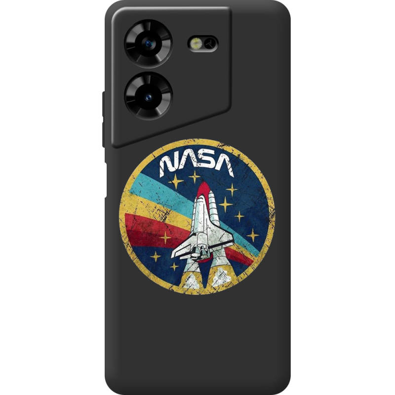 Черный чехол BoxFace Tecno POVA 5 NASA