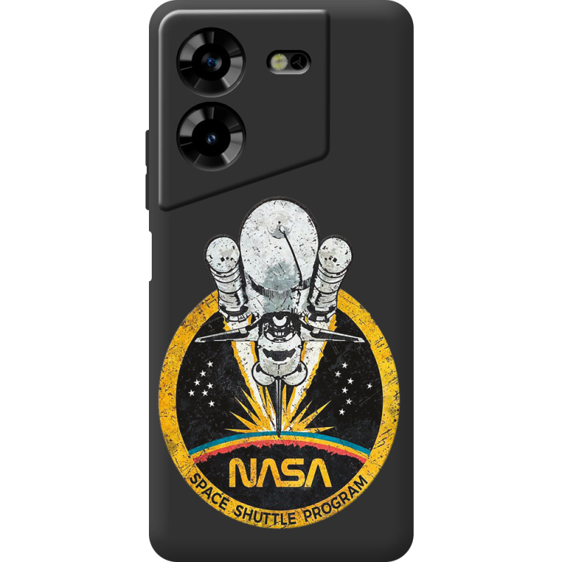 Черный чехол BoxFace Tecno POVA 5 NASA Spaceship