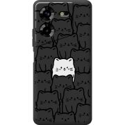 Черный чехол BoxFace Tecno POVA 5 