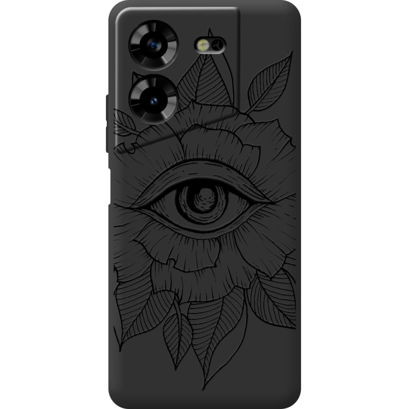 Черный чехол BoxFace Tecno POVA 5 Eye