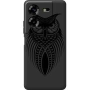 Черный чехол BoxFace Tecno POVA 5 Owl