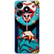 Чехол BoxFace Tecno Spark 10C Girl Pop Art